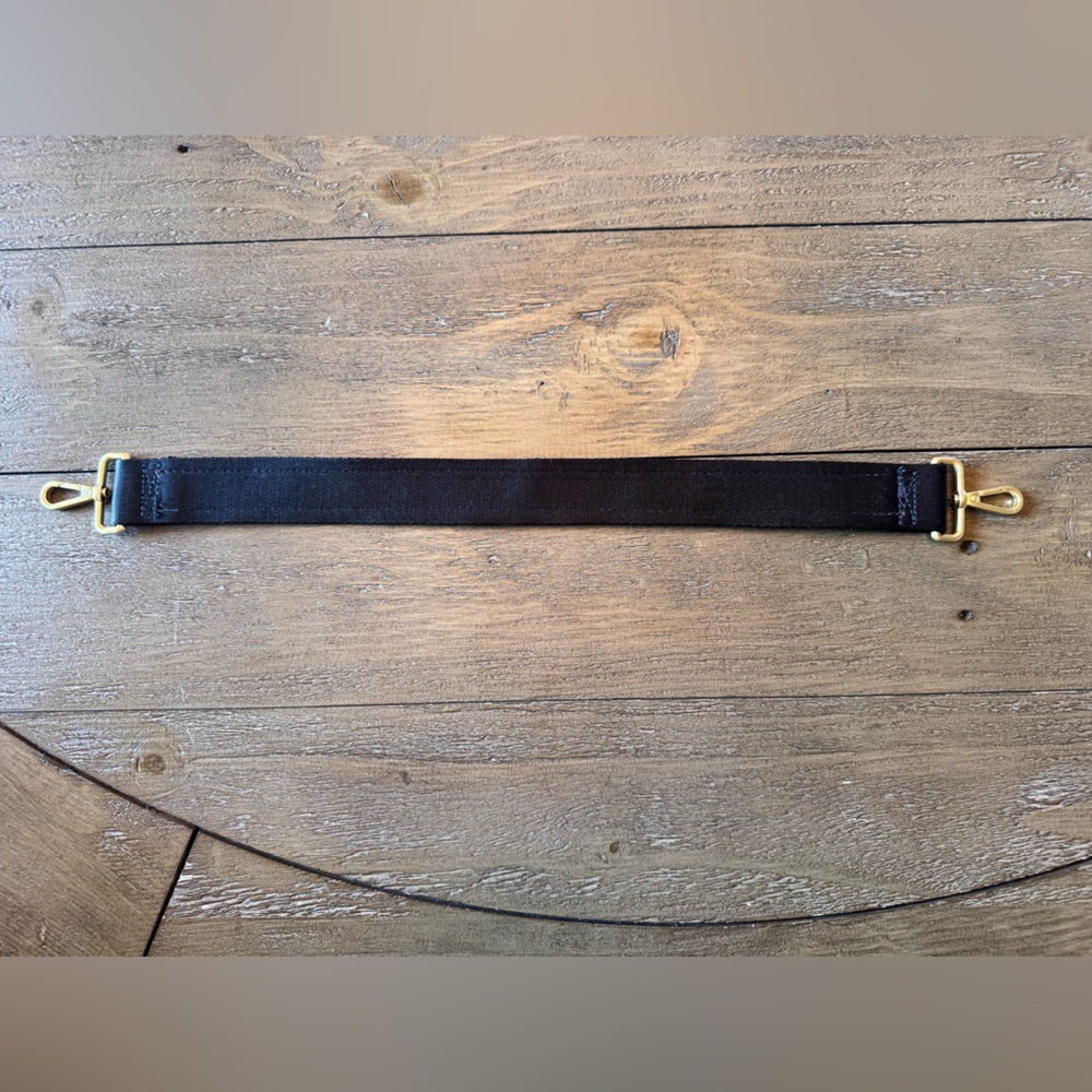 Canvelle black/brown shoulder strap